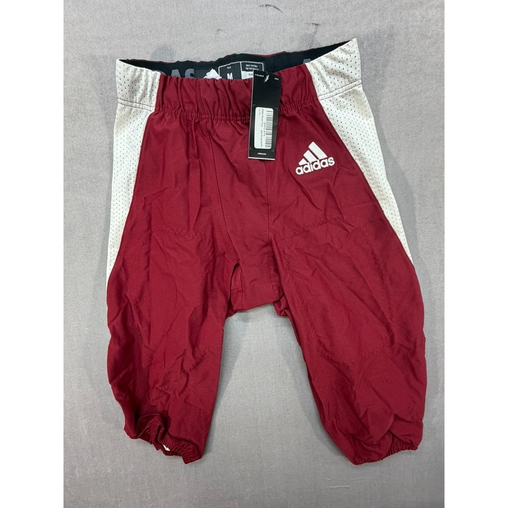 NWT Adidas Woven Football Pants Red White Size Medium‎